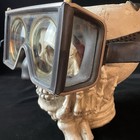 Vintage Us Divers Aqua Lung Wrap Around Scuba Mask Goggles Black Tempered Glass