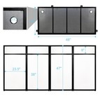 Proreck Dj Foldable Facade Booth  White And Black Replaceable Scrim