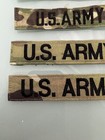 Four U s  Army Name Tape Patch Military Camo