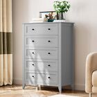 Chest Of 5 Drawers Dresser For Bedroom Nightstand Storage Organizer Wood Cabinet