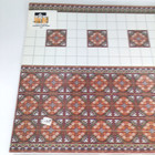 Vintage Dollhouse Mosaic Wall Tile Sheet 34422 World Model Miniatures