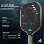 Joola Collin Johns Scorpeus Cfs 16mm Pickleball Paddle - Black  18517 