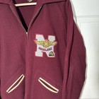 1940s Bill Hatch Wool Navalairs Wrestling Letterman Sweater Navy Military Sz 50