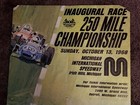 1968 Inaugural Race Michigan International Speedway Poster 22x34 1st 60s Vtg