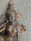 Exquisite 11 8 Inches Tibetan Bronze Hand Made  green Tara Bodhisattva  Statue