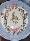 Disney Pottery Barn Holiday Floral Plate Peter Rabbit Easter Bunny Gift Party  