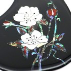 Self-adhesive Acoustic Guitar Pickguard For Martin Style Abalone Flower Black