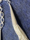 Vtg Liquid Silver Vintage Native Necklace- 30 Strand 25 1 Grams  Length  18 
