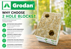 Grodan Rockwool 6 X 4 X 2 5 Grow Blocks Hugo Rockwool Blocks  48-pack