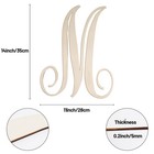 Wooden Alphabet Letter M 14 Inch Craft Sign For Door Hanger Painting