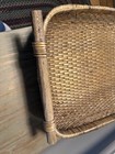 Vintage Beautiful Woven Gathering  Basket With Handles  20     X 15    