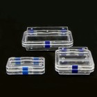 Plastic Transparent Box With Film Membrane Colorful Hinge For Crown And Bridges