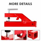 Clamp On Trailer Hitch 2   Ball Mount Receiver Fits Deere Bobcat Tractor Bucket