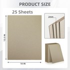 25 Sheets 12 5x10  Book Board 2 Mm 80 Pt For Book Binding Thick Grey Board Fo   