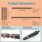 Physkow 4ft   6ft Collapsible Bo Staff     Foam-padded Martial Arts Training St   