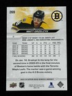 Matt Grzelcyk Signed Autographed 2023-24 Upper Deck Hockey Card  269 Auto Bruins