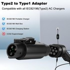 Ev Charger Adaptor Converter Iec62196 To J1772 32a 7kw Ac Adaptor Type 2 Type 1