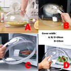 Tall Clear Glass Microwave Splatter Cover Food-grade Plate Cover