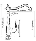 Antique Red Copper   Chrome Brass Sink Faucet Kitchen Bathroom Mixer Tap 2nf916