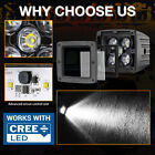 3  100w Cree Led Cube Work Light Bar Spot Pods Off Road Driving For Jeep Utv Atv