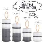 Portable Baby Formula Dispenser Stackable Non-spill Powder Container Free