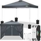 10x10 Pop Up Canopy Tent With 4 Removable Sidewalls   one Push Setup Waterproof