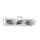 3 Lights 20 In Led Chrome Modern Vanity Light Bathroom Mirror Wall Lamp Fixture