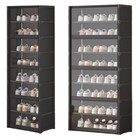 9-layers Shoe Plastic Storage Shoe Rack Organizer Shoe Shelf Dustproof 140cm