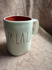 Rae Dunn By Magenta Fa La La   Mug Red Interior Christmas  Lg Red Letters