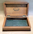 Chinese Carved Wood Box By Harrison Wane
