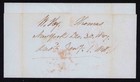 Us 1848 New York To Providence Rhode Island Stampless Cover  paid  Stamp Cancel