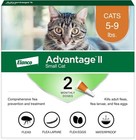 Lot Of 2 Bayer Advantage Ii Small Cats 5-9 Lbs Flea Treatment   Prevention - New