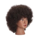 100  Real Hair Mannequin Head Cosmetology Doll Practice Hairdresser Clamp