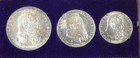1911-d Germany Bavaria 3pc Silver Mint Set 2 3 5 Mark Toned Unc Original Box