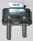 12 V 20 A Automatic Reset Circuit Breaker With Mounting Tab And Theaded 10 - 32