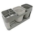 Bathroom Toothbrush Toothpaste Holder Razor Stand Mouthwash Cup Storage Organize