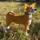 Handmade Dog Needle Felted Dog Soft Sculpture Replica Dog