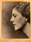 Ethel Barrymore Very Rare Early Autographed 7 9 Photo Profile 30sspiralstaircase
