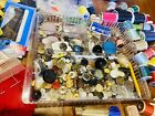 40s 50s 60s Huge Vintage Antique Sewing Lot Tons Old Buttons Box Scissors Thread