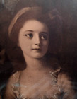 Antique Very Old Portrait Color Print Countess Potocka Rare Creepy Fast Shipping