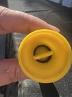 Vintage Yellow Salt Pepper Shaker Set Retro Plastic Kitchen Mid Century Modern