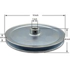 Ab1000-1 Single Groove Web Sheaves 10  Od 1 Inch Bore V Belt Pulley motor Pul   