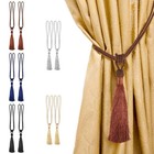 2pcs Curtain Tiebacks Tassel Tie-backs Rope Curtain Tie Backs Curtain Holdbacks