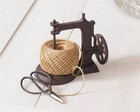 Antique Vintage Iron Sewing Machine Twine String Holder Includes Jute   Scissors