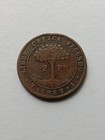 1862 A Honduras Provisional Coinage 2 Pesos  rare 