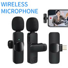 Lavalier Microphone Wireless Audio Video Recording Mini Mic For Android iphone