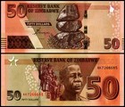 Zimbabwe 50 Dollars  2020  P-105  Unc X 10 Pcs