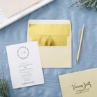 Best Paper Greetings Invitation Envelopes Gold Foil Lining 5 25 X 7 25 Inches