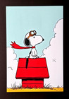    aidan Flux   Hand Signed Original Print Framed Ltded Of 69 Coa  Snoopy Aviator