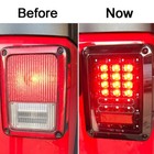 Turn Tail Lamp Combo For Jeep Wrangler Jk 2007-2018 7  Led Headlights Fog Lights